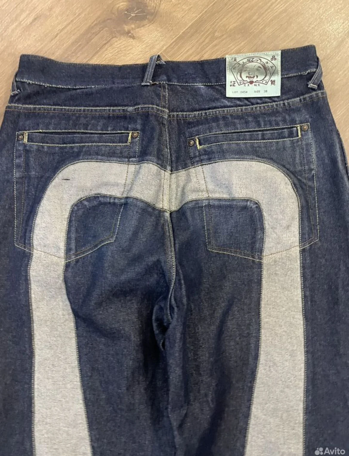 Рэп джинсы baggy evisu 38 size - миниатюра 2