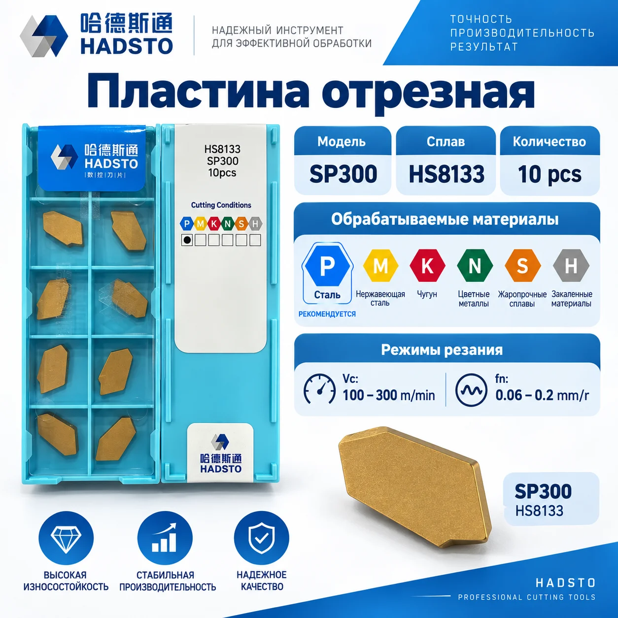 Пластина отрезная SP300 HS8133 - изображение 1