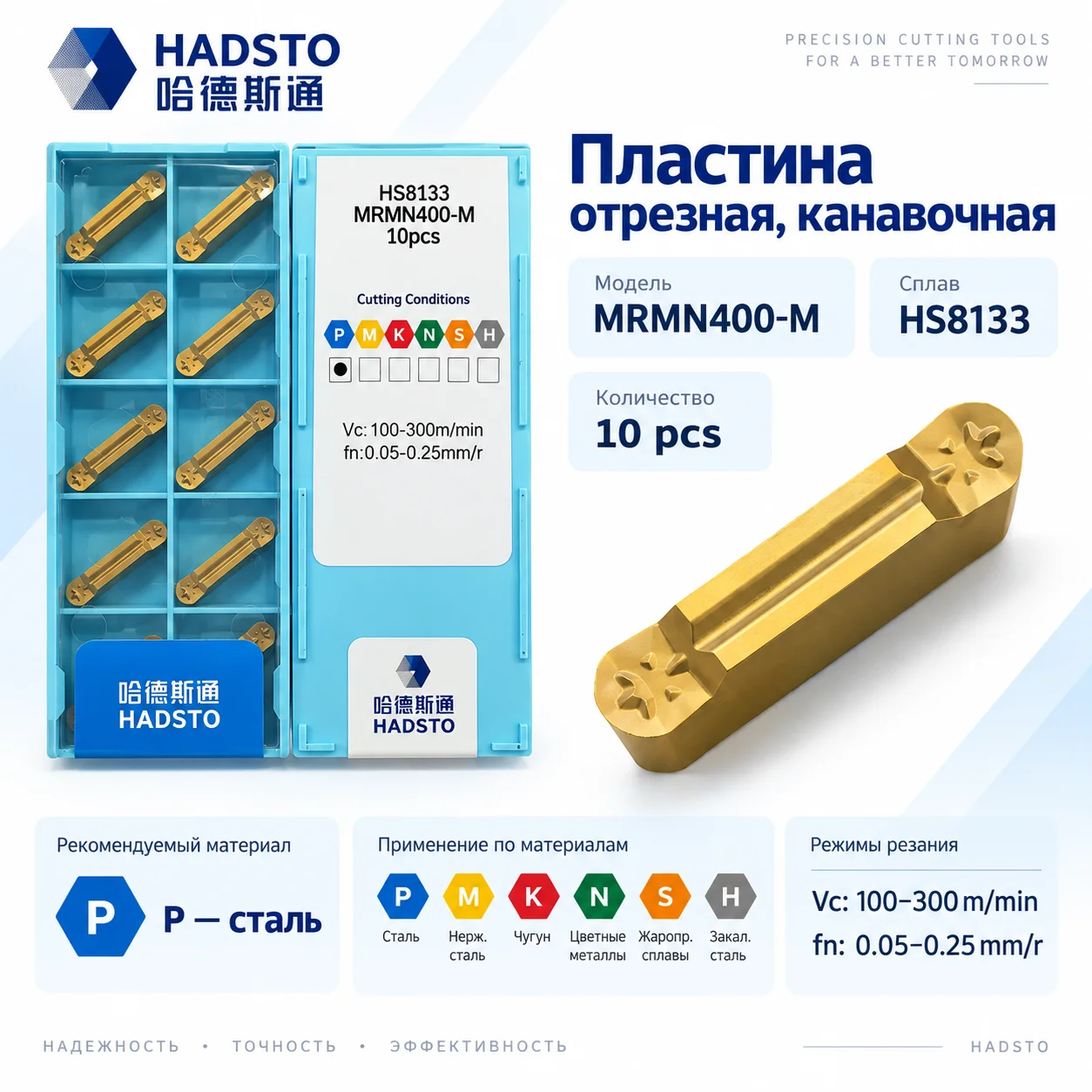 Пластина отрезная, канавочная MRMN400-M HS8133 - изображение 1