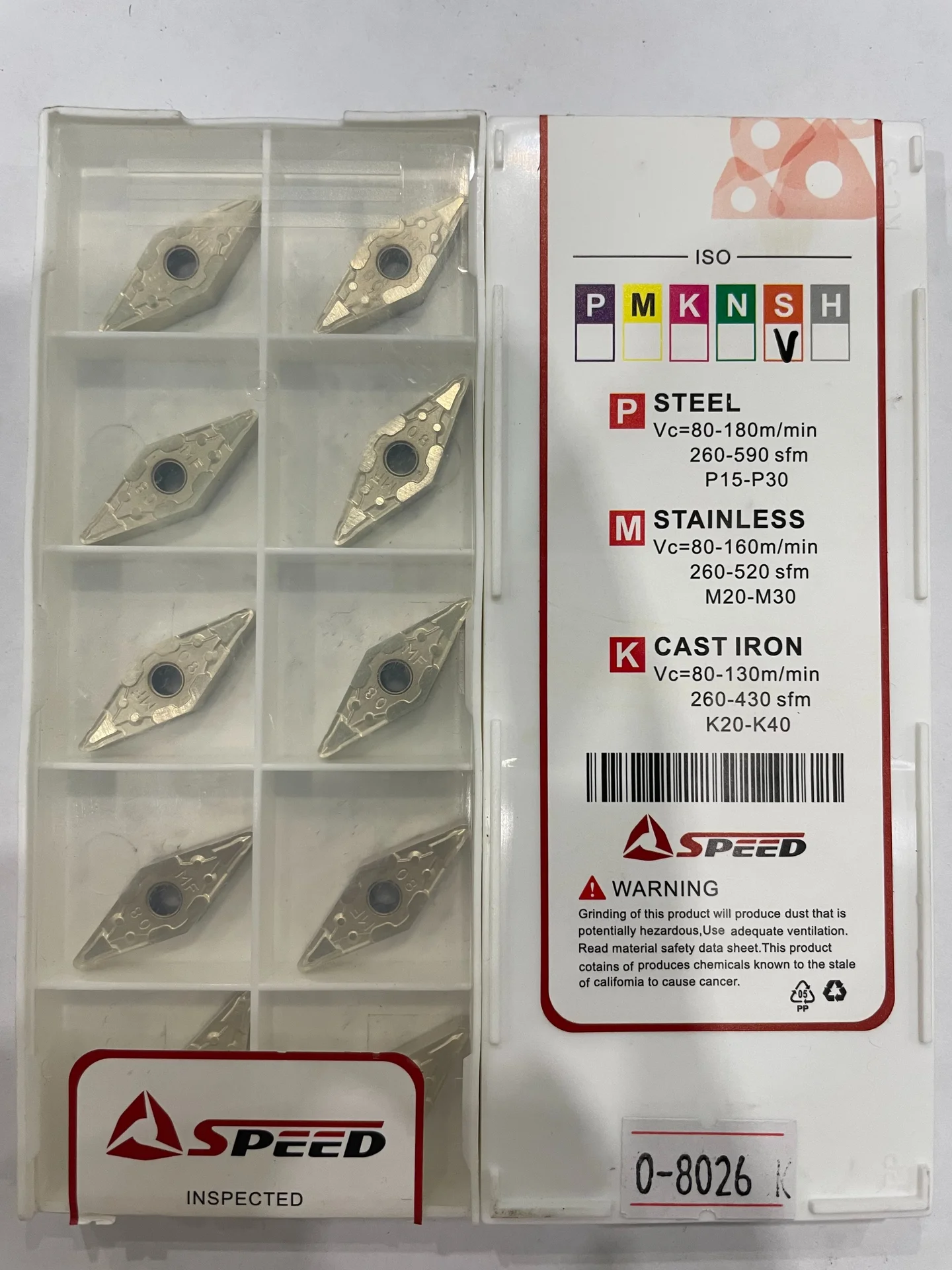 Пластина токарная для точения VNMG160408-MF3 OS9201S - изображение 1