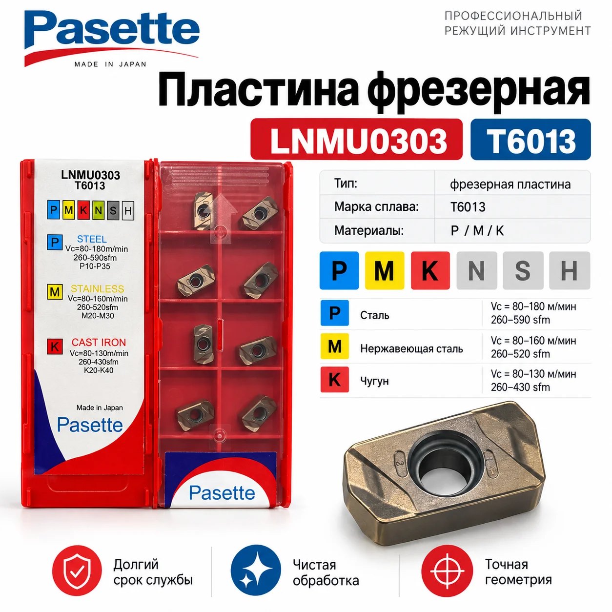 Пластина фрезерная LNMU0303 T6013 - изображение 1
