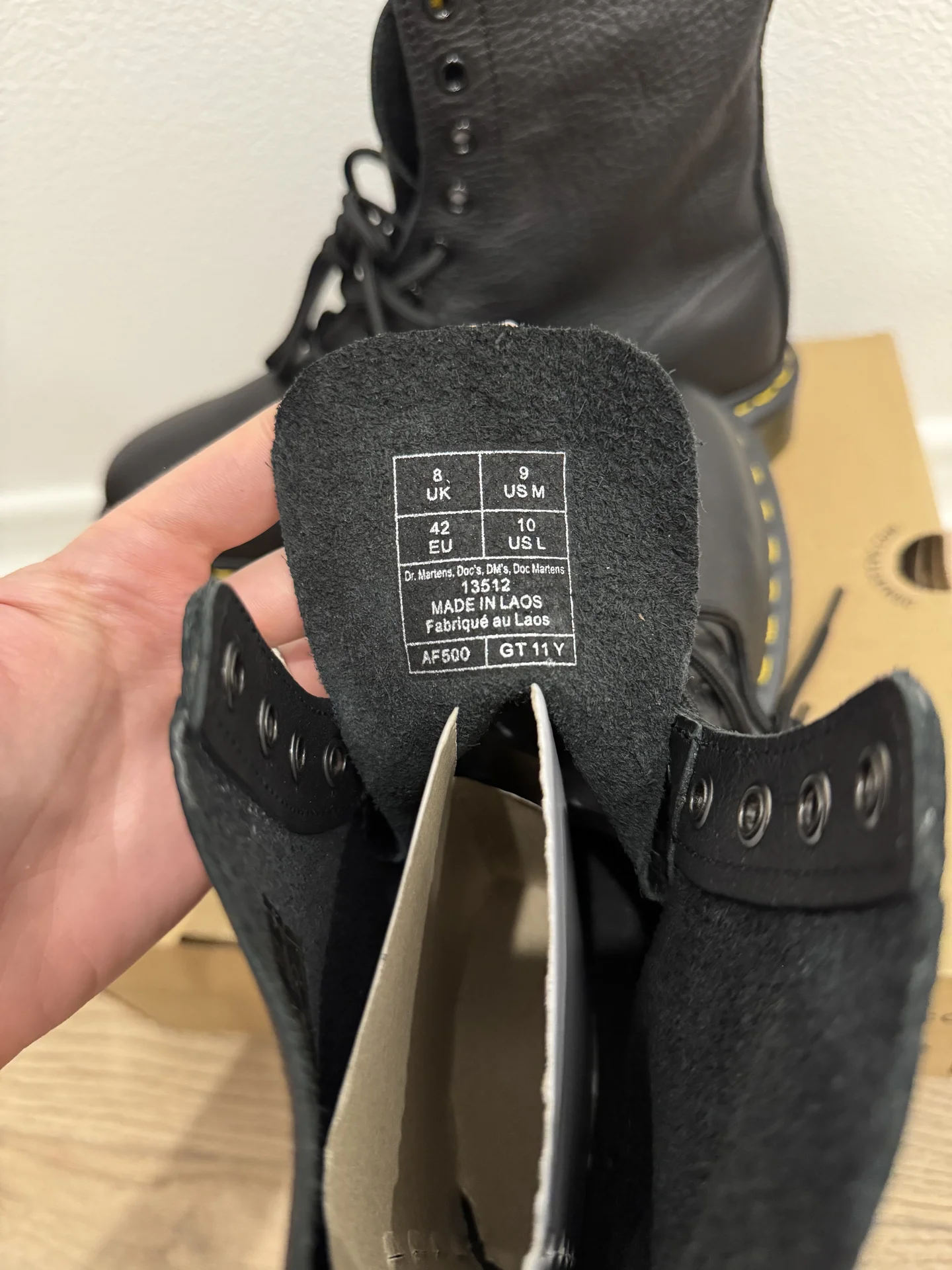 Ботинки кожаные Dr martens 1460 pascal eu42 - миниатюра 2