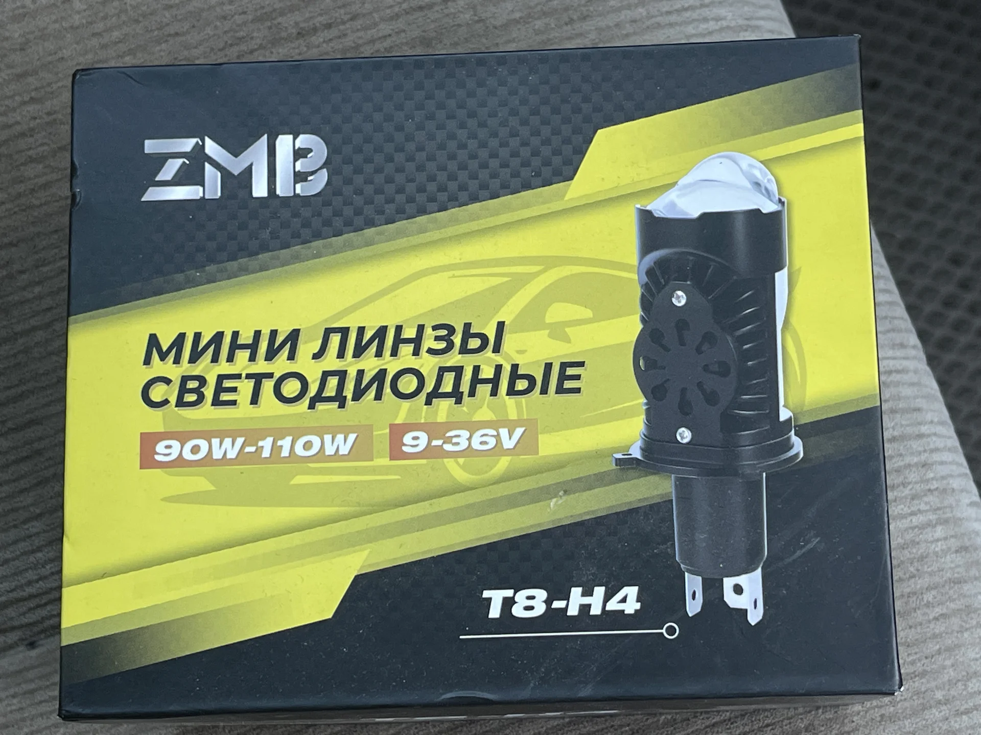 мини линзы светодиодные цоколь H4 - миниатюра 6