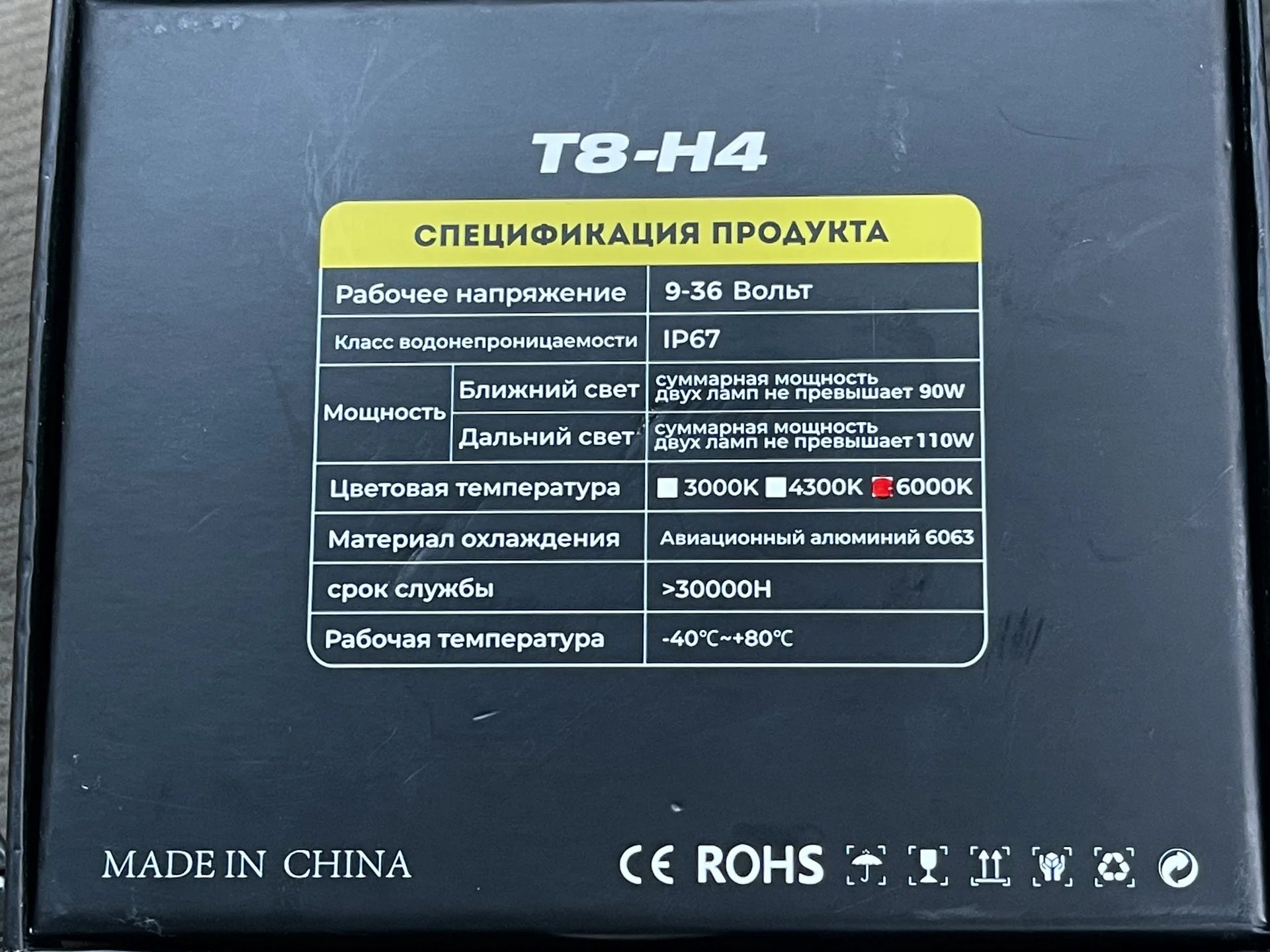 мини линзы светодиодные цоколь H4 - миниатюра 7