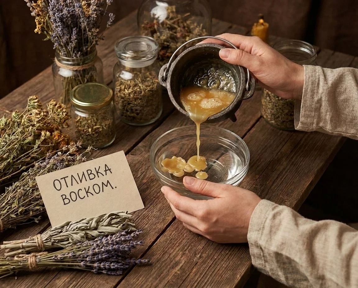 Снятие порчи сглаза отливка воском - изображение 1