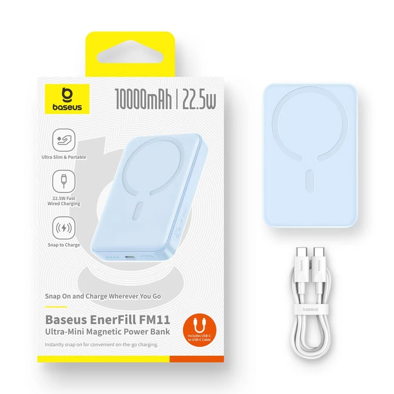 Powerbank MagSafe Baseus EnerFill FM11 10000mAh 22.5W - миниатюра 5