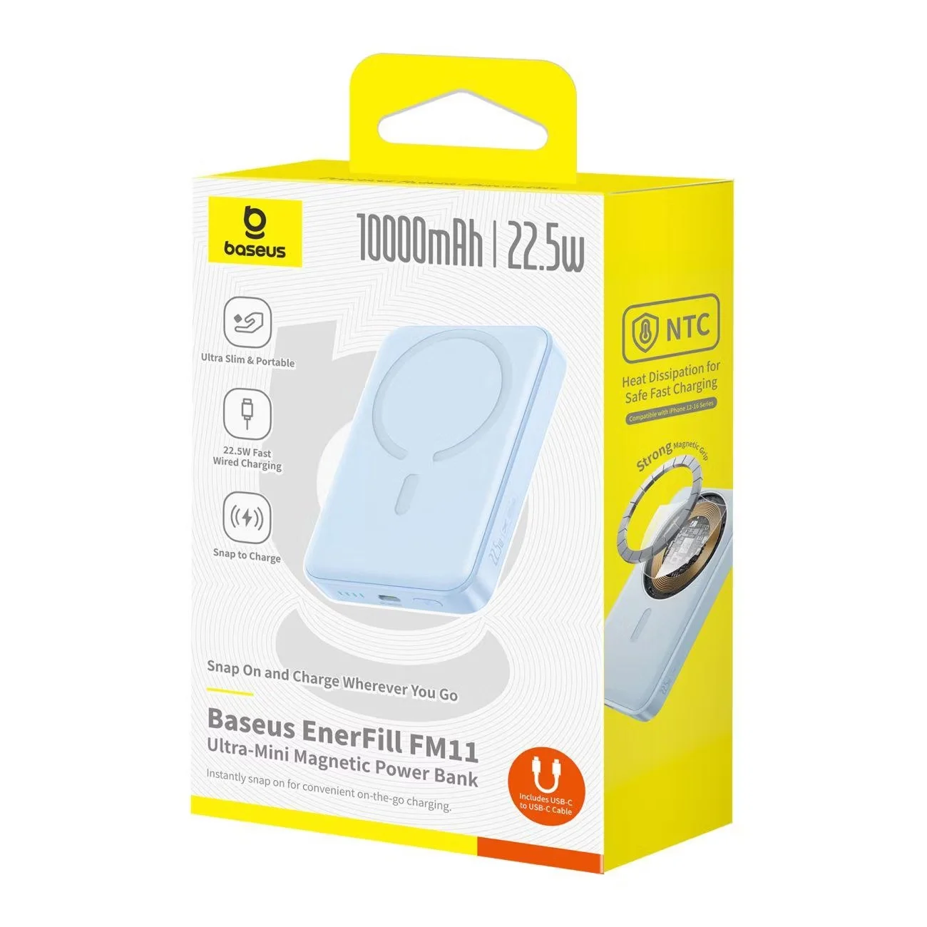 Powerbank MagSafe Baseus EnerFill FM11 10000mAh 22.5W - миниатюра 6