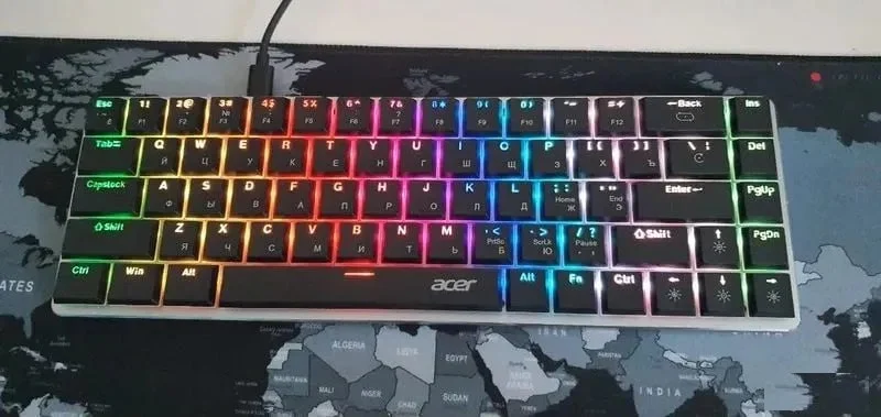 Механическая клавиатура 68% RGB Acer OKW302 - миниатюра 3