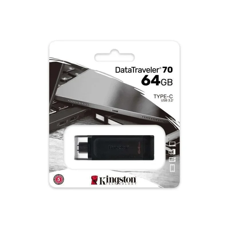 Флешка Kingston 64 USB 3.2 Gen1 Новая - миниатюра 2