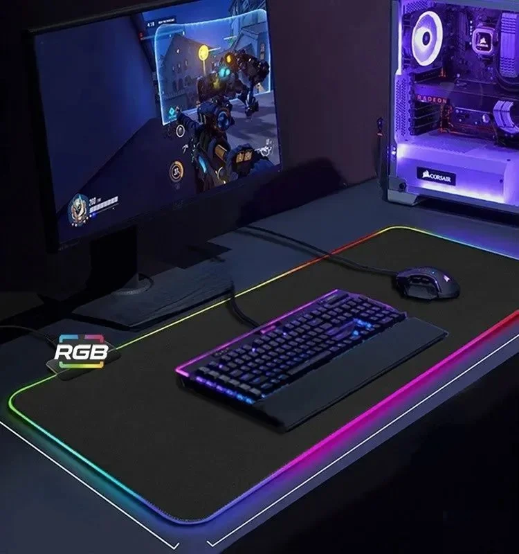 Большой игровой коврик для мыши в ассортименте RGB