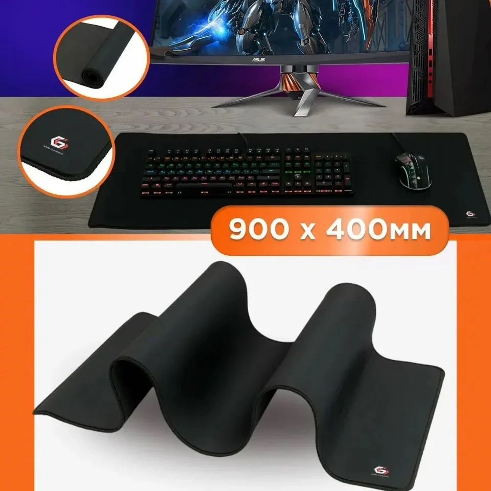 Большой игровой коврик для мыши в ассортименте RGB - миниатюра 8