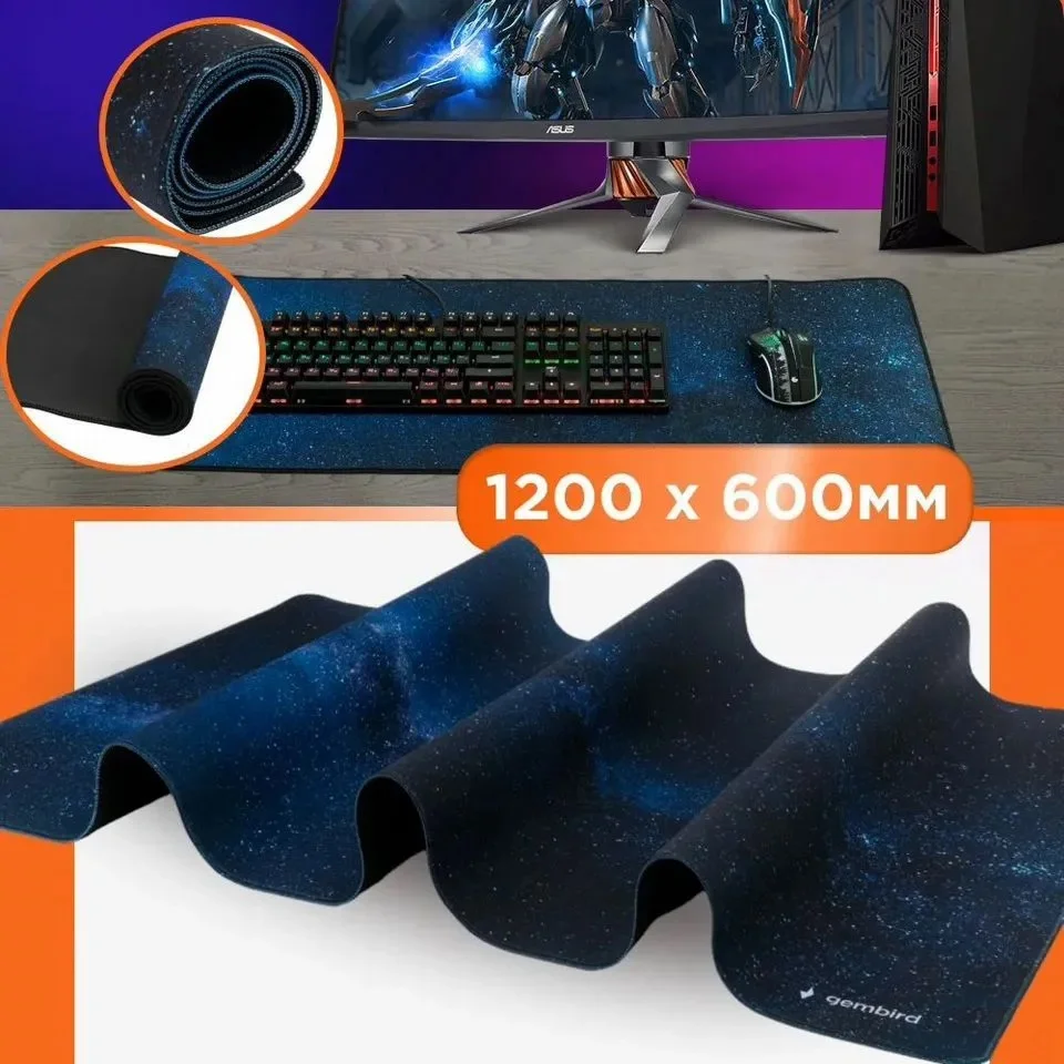 Большой игровой коврик для мыши в ассортименте RGB - миниатюра 3