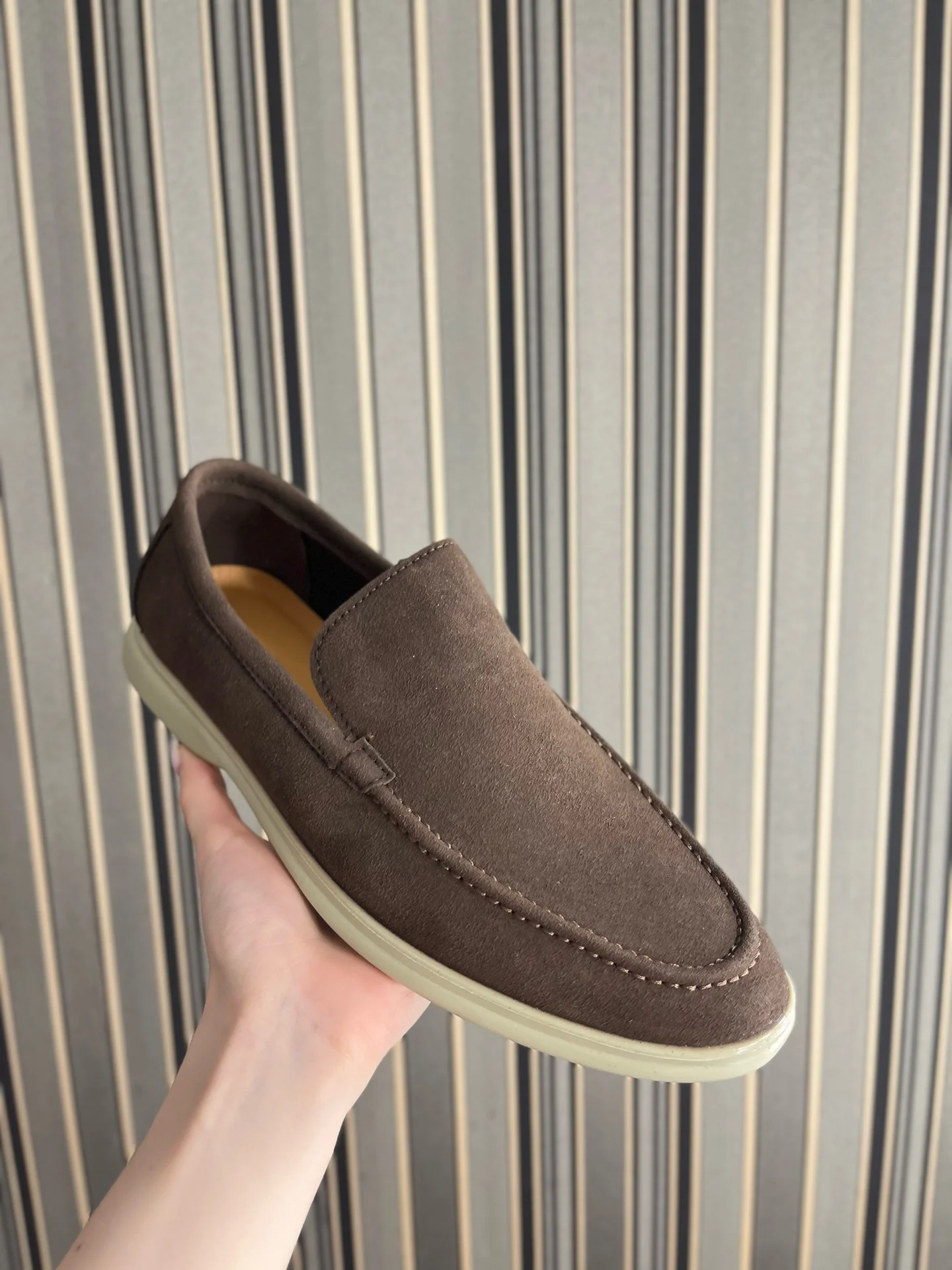 Мужские лоферы в стиле Loro Piana - миниатюра 4