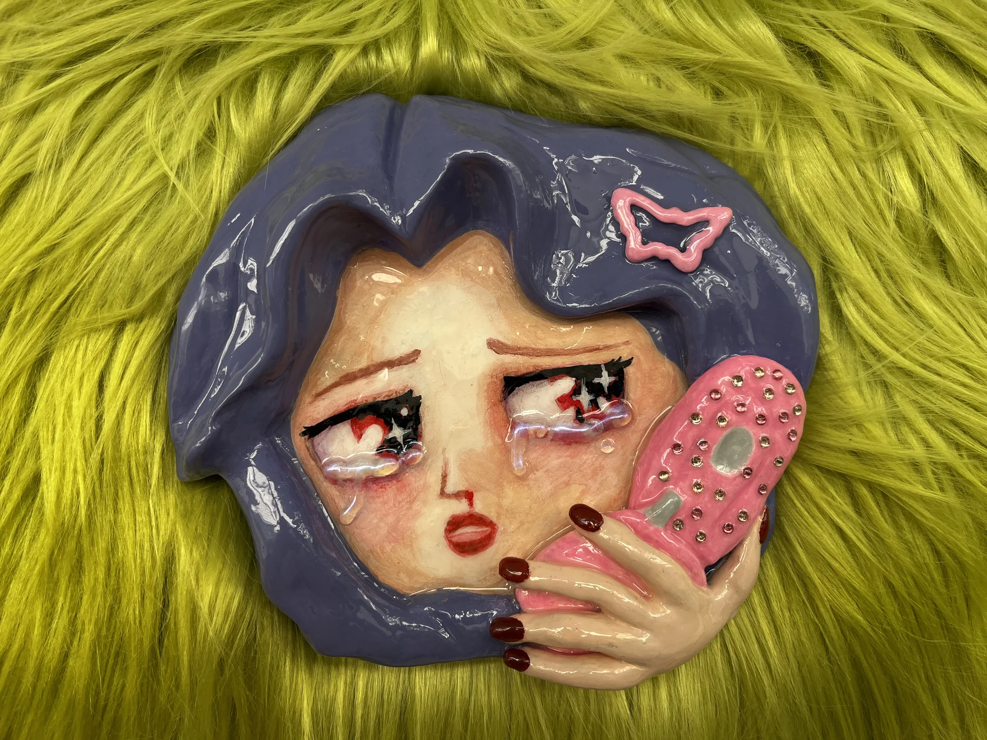 💗 Авторская пепельница / тарелочка «Плохие новост - миниатюра 2