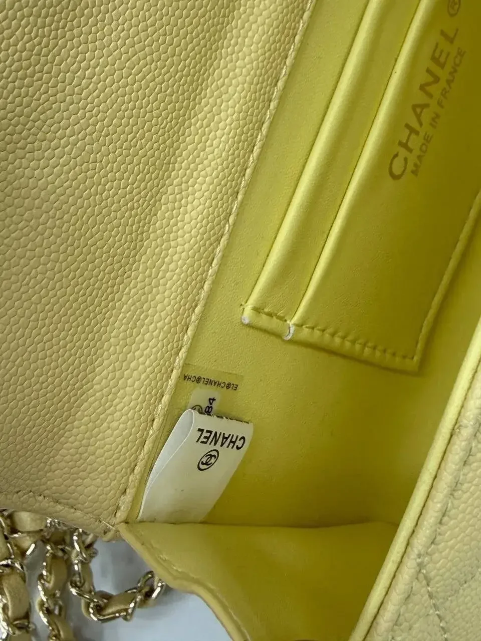 Сумка Chanel лимонная - миниатюра 6
