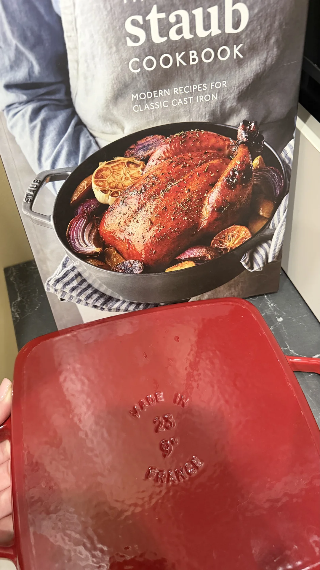 Staub гриль чугунный 23 см Cherry, Франция - миниатюра 3