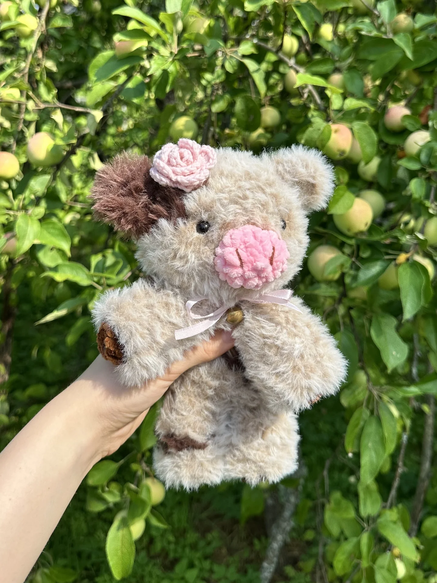 Вязаная игрушка коровка - миниатюра 4