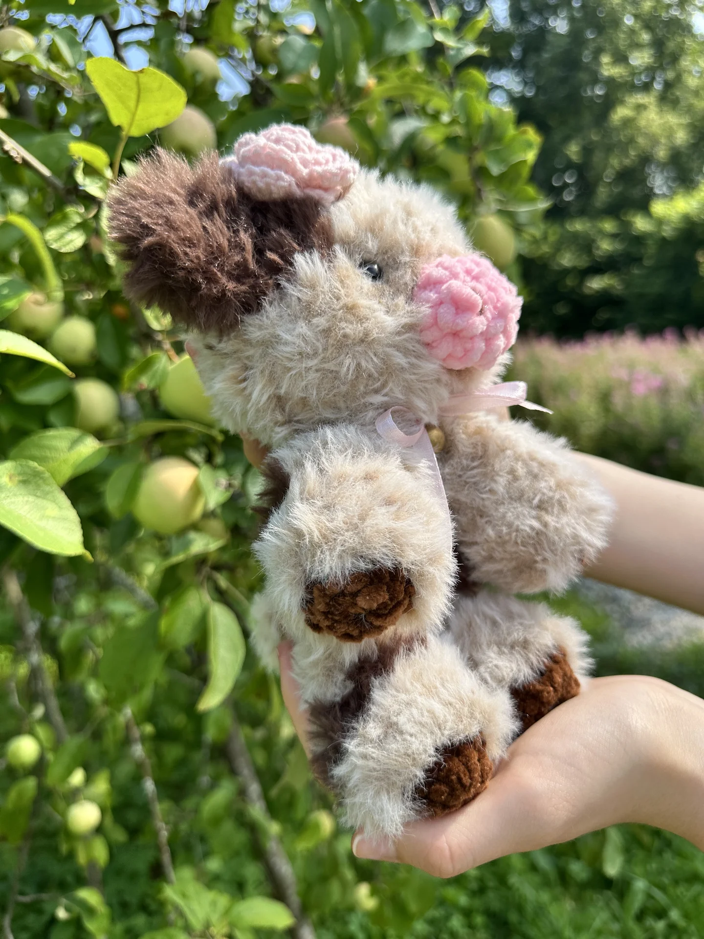 Вязаная игрушка коровка - миниатюра 6
