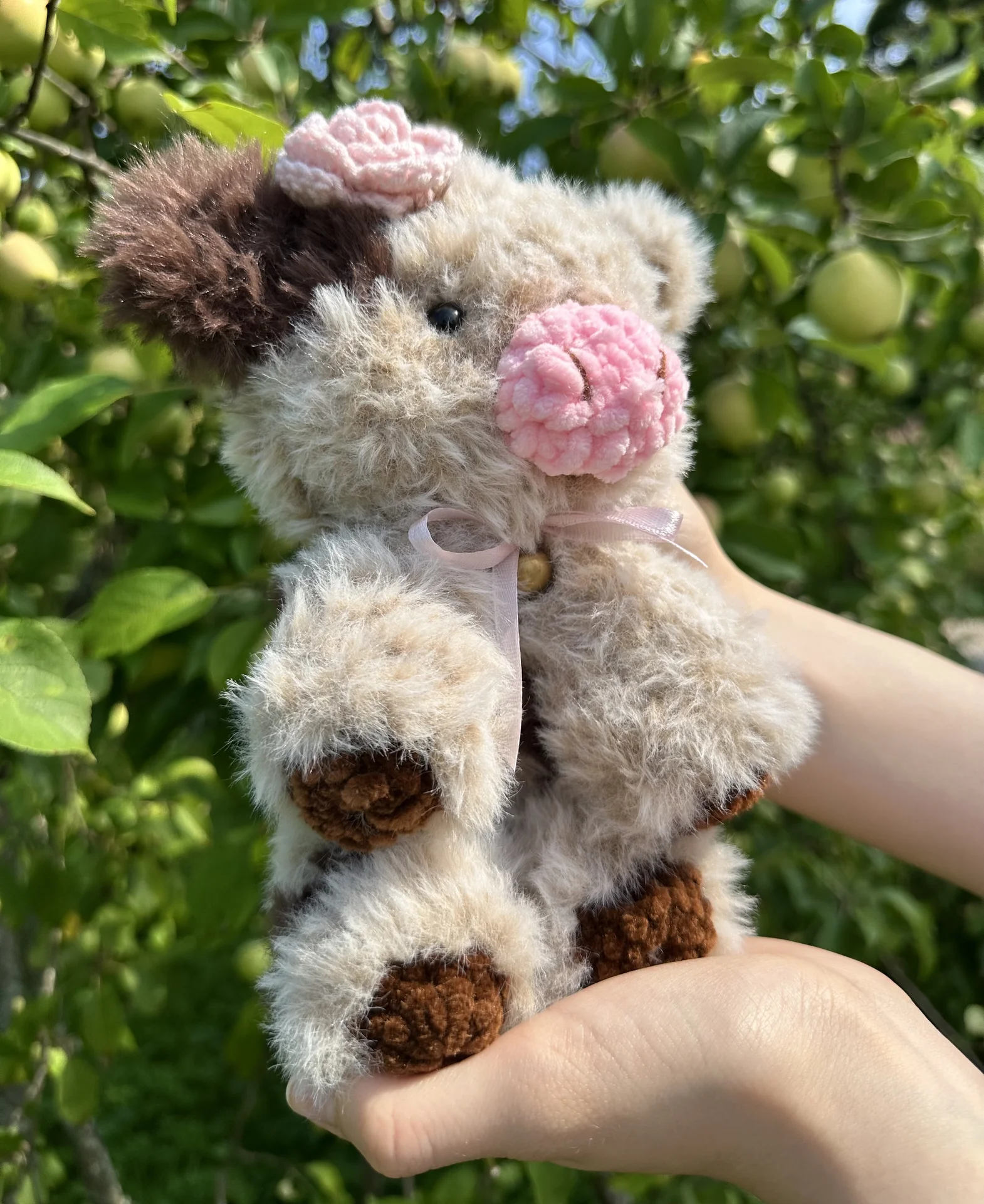 Вязаная игрушка коровка - миниатюра 7