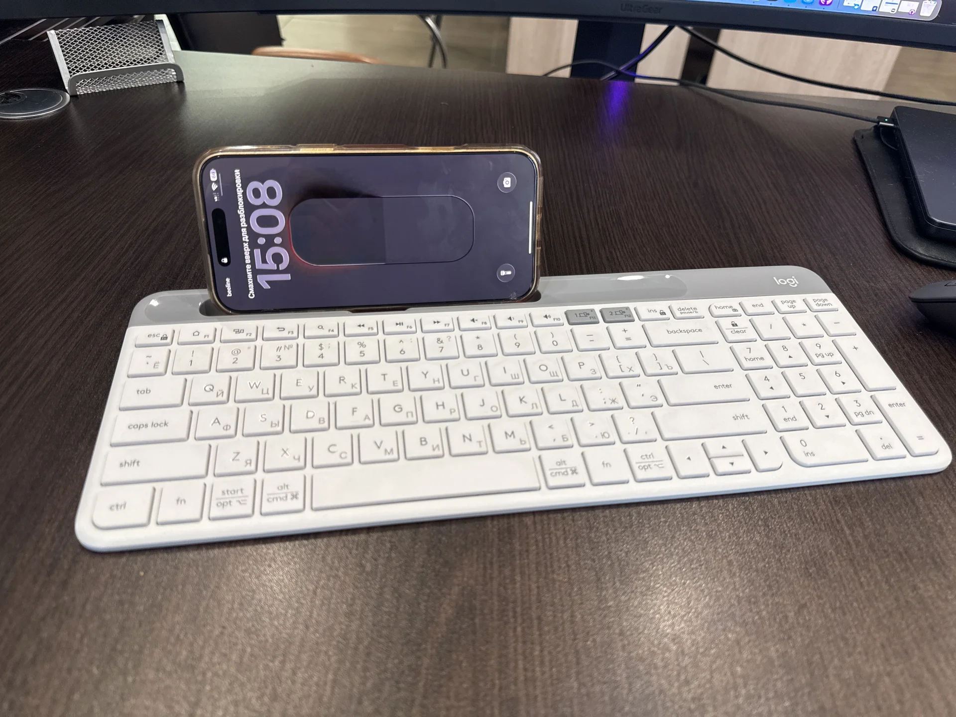 Клавиатура Logitech K780 + русская раскладка) - миниатюра 5