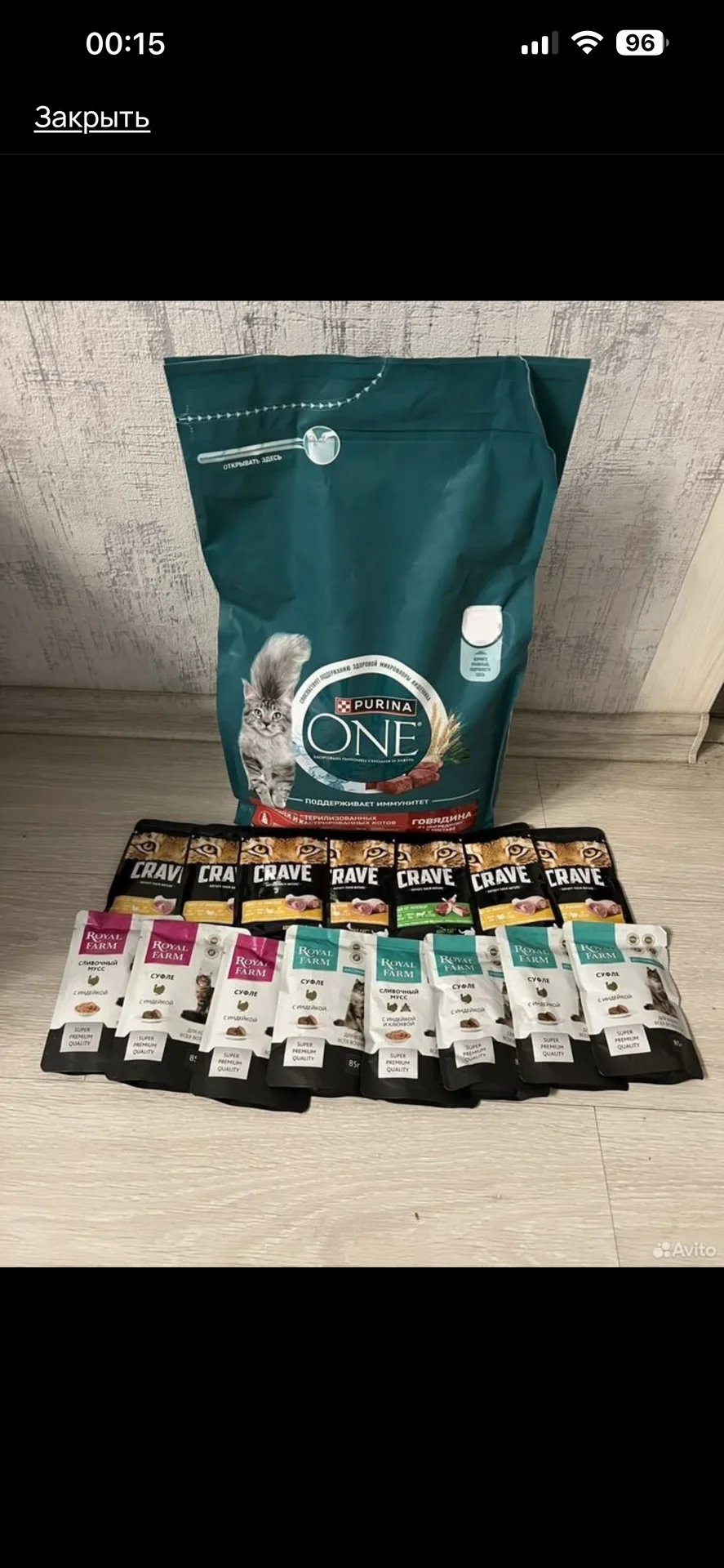корм для кошек purina one crave - изображение 1