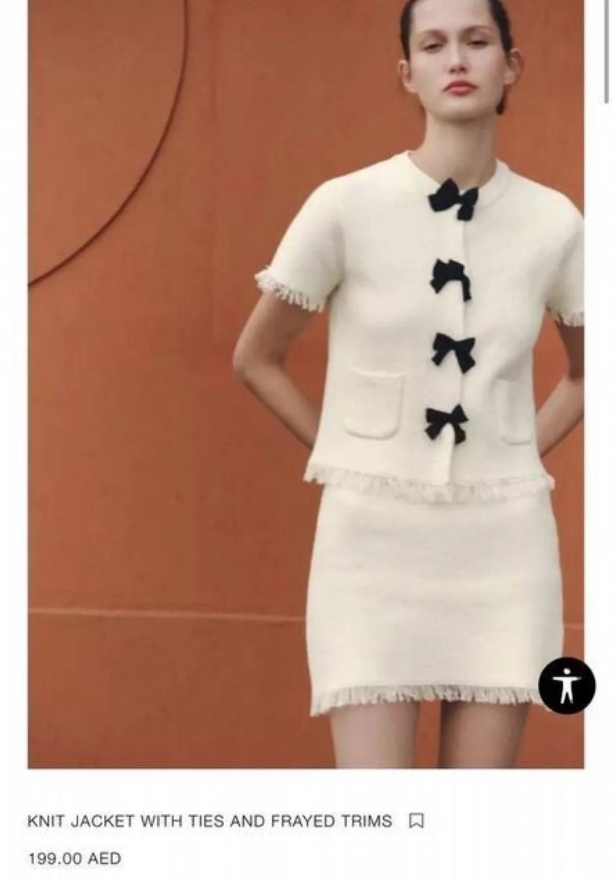 Zara кардиган с бантиками новый оригинал - миниатюра 2