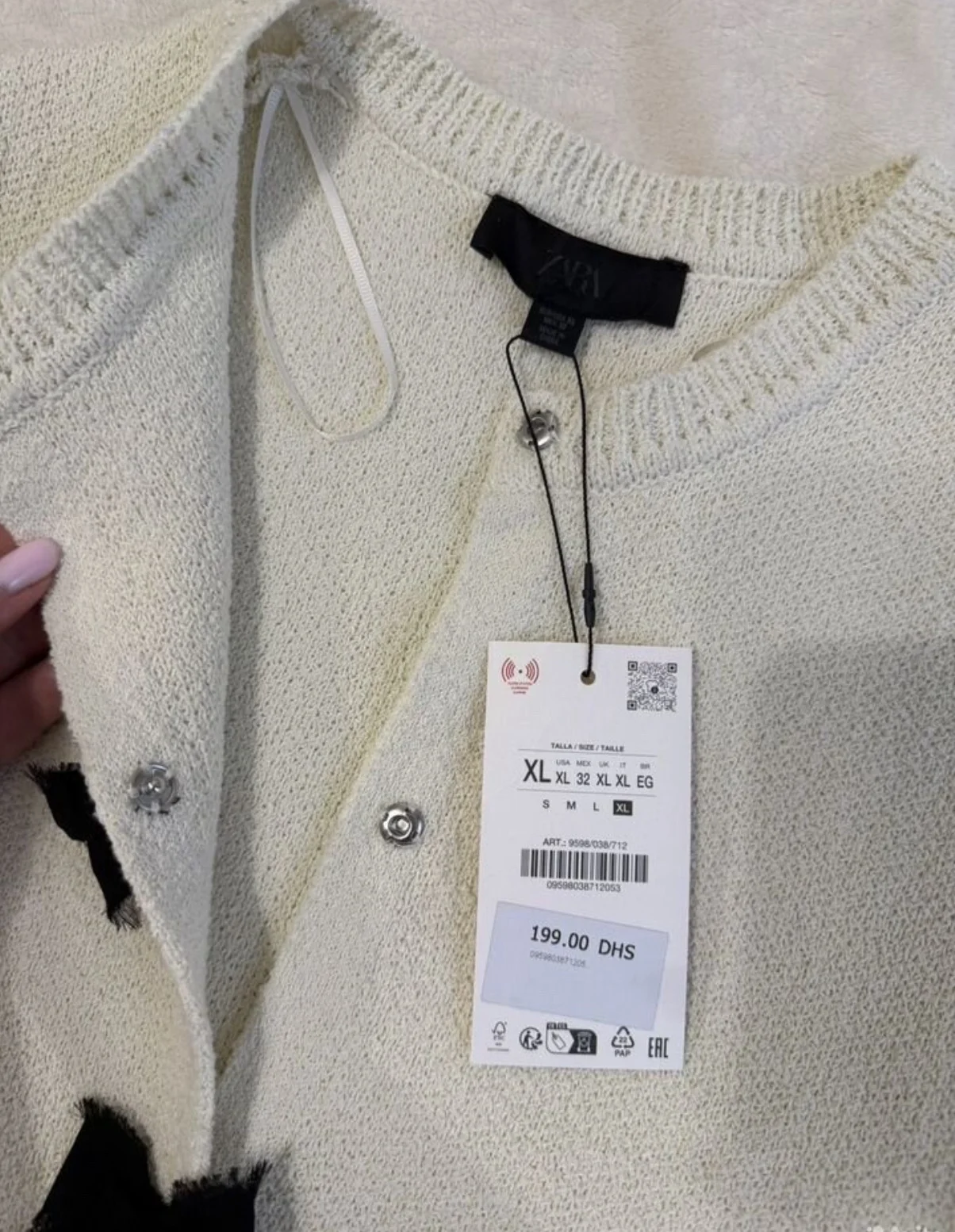Zara кардиган с бантиками новый оригинал - миниатюра 4