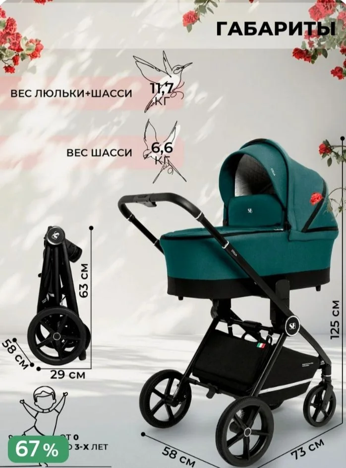 коляска 2 в1 - миниатюра 8