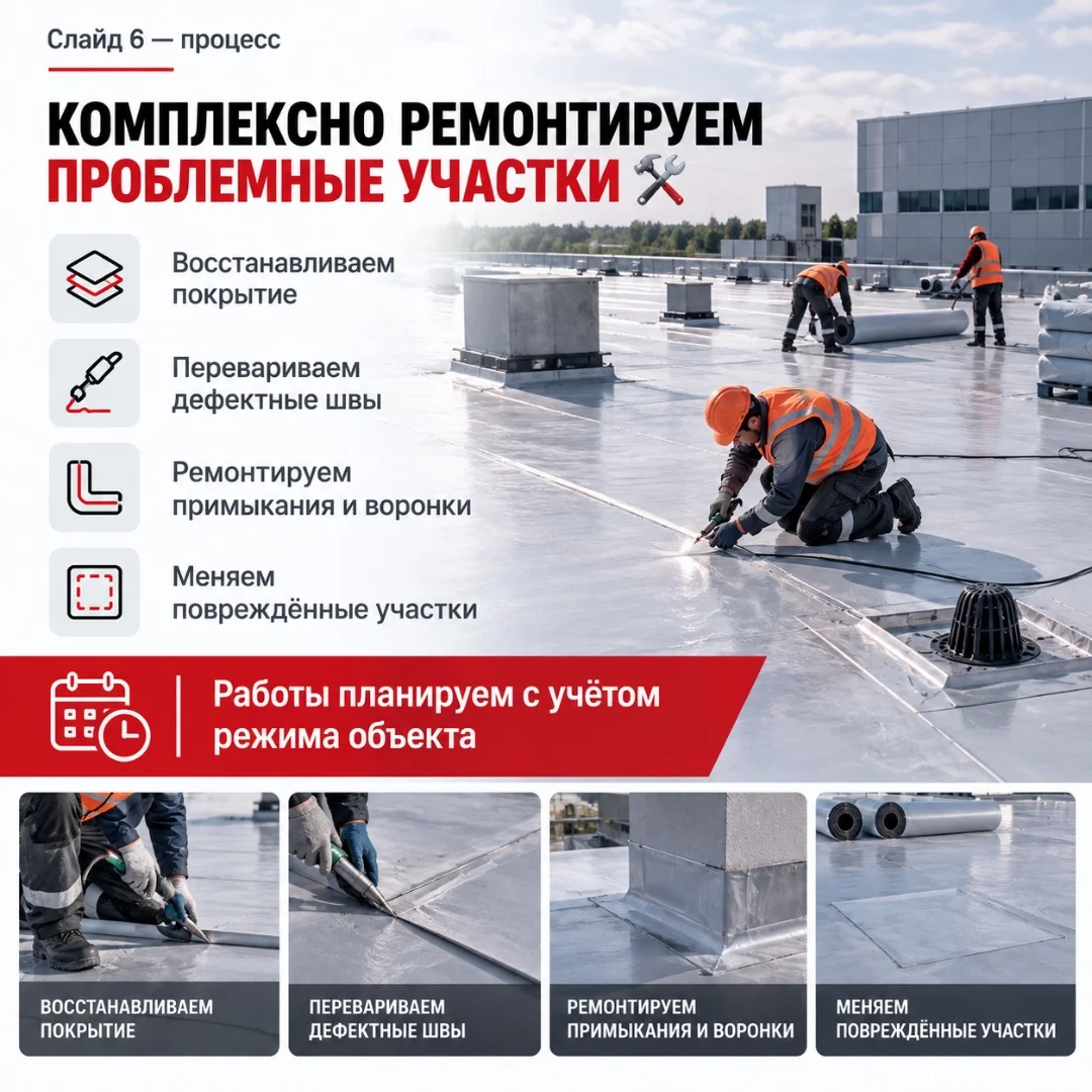 Обследование и ремонт кровли b2b - миниатюра 6