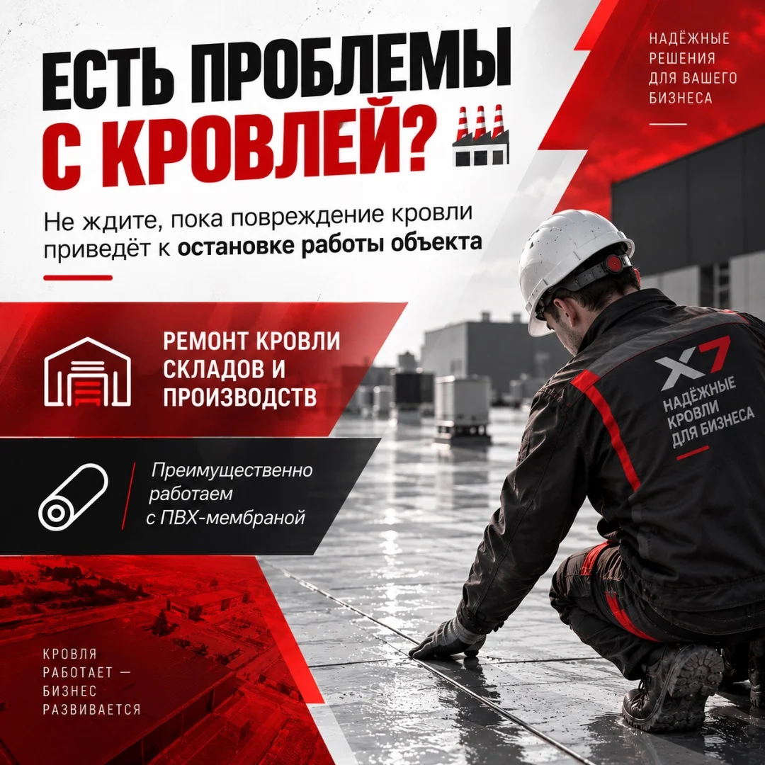 Ремонт мягкой и мембранной кровли для бизнеса - изображение 1