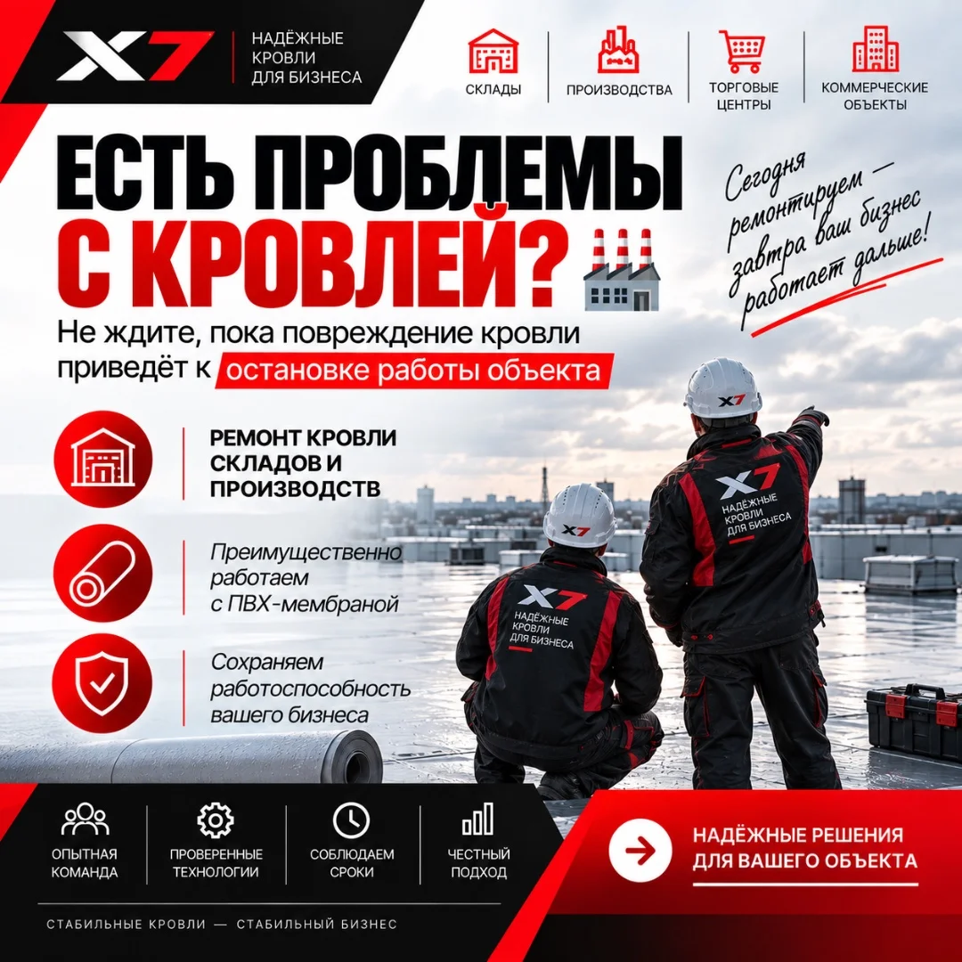 Локальный ремонт кровли производственного здания - изображение 1