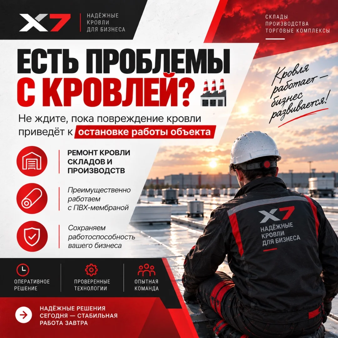 Техническое обслуживание кровли склада - изображение 1