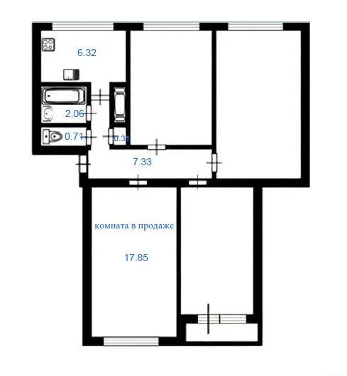 Комната 18м2 в продаже - миниатюра 5