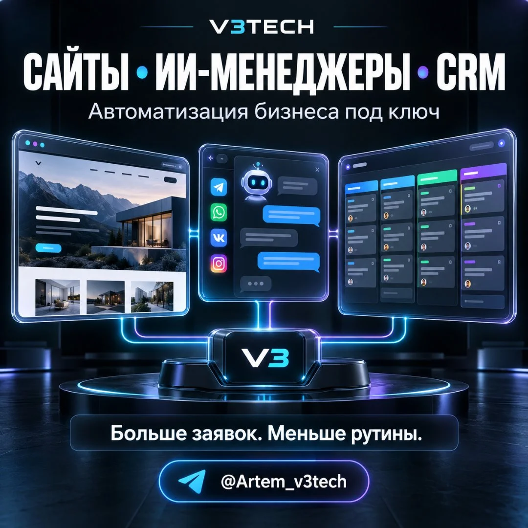 Разработка сайтов, ИИ-менеджеров и CRM для бизнеса - изображение 1
