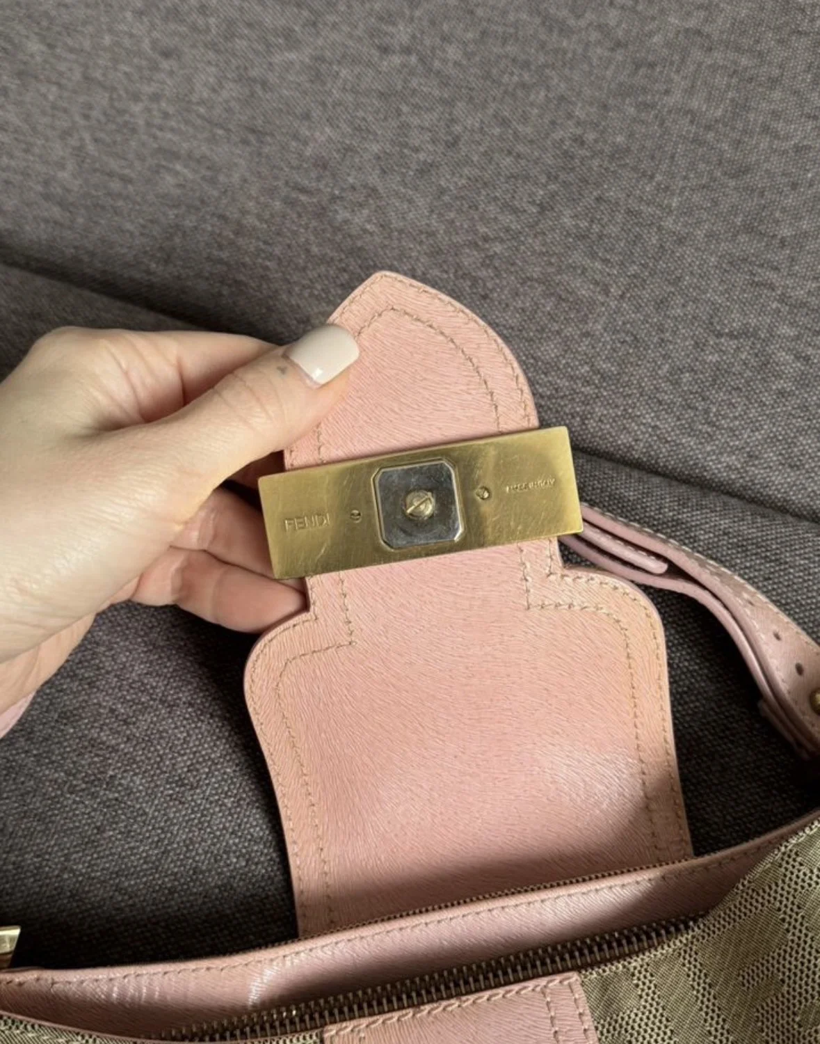 Fendi Baguette Zucca оригинал винтаж - миниатюра 3