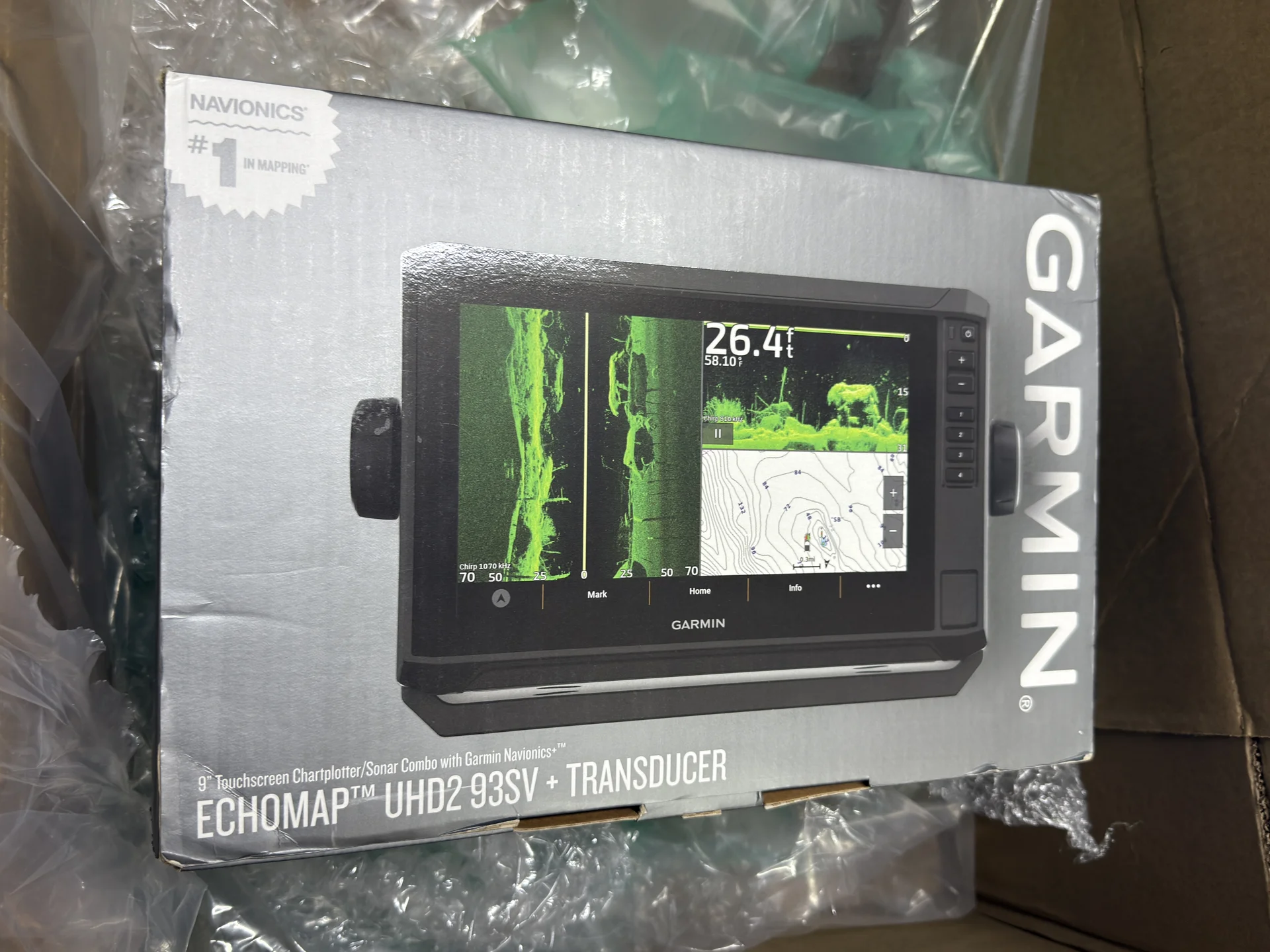 Эхолот Garmin UHD2 93SV + Transducer - изображение 1