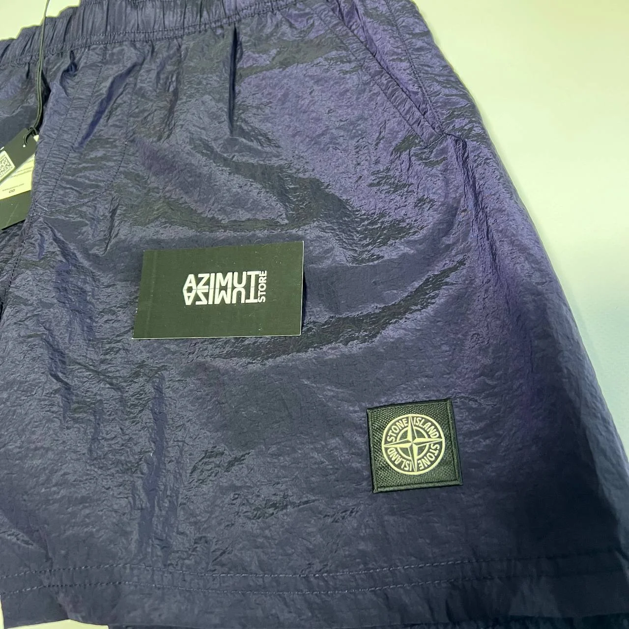 Шорты Stone Island 23SS Фиолетовый цвет - миниатюра 3