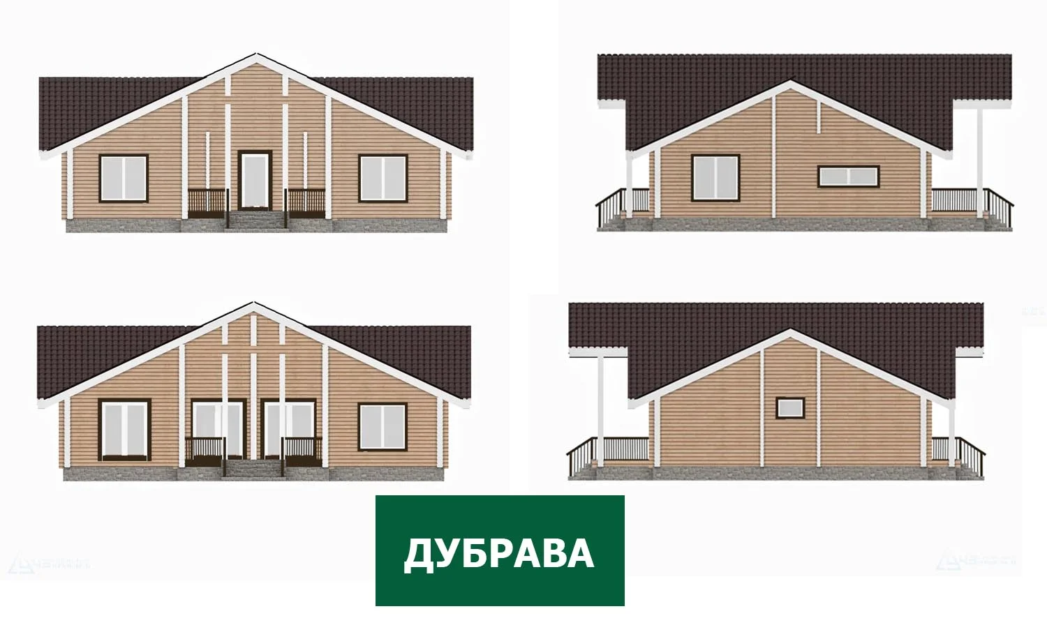 Домокомплект из клееного бруса "Дубрава" - миниатюра 2