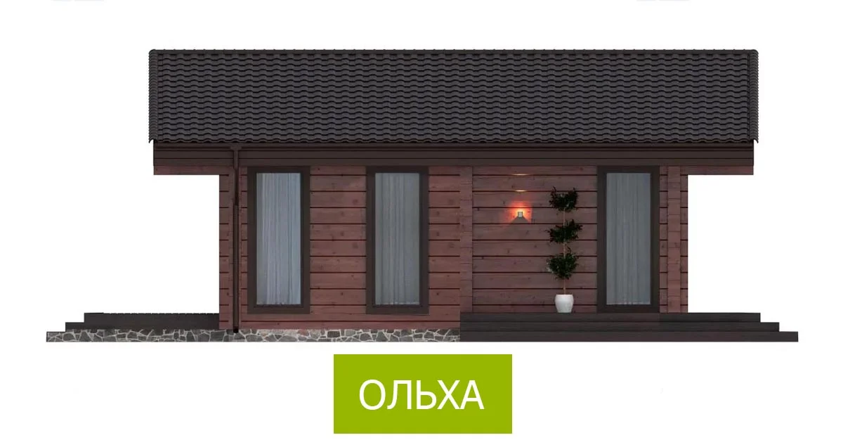 Домокомплект из клееного бруса "Ольха" - миниатюра 4