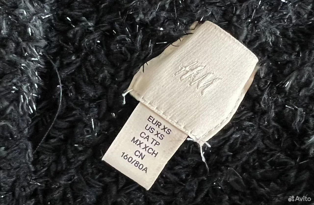 Кофта-кардиган блестящий пушистый h&m женский - миниатюра 5