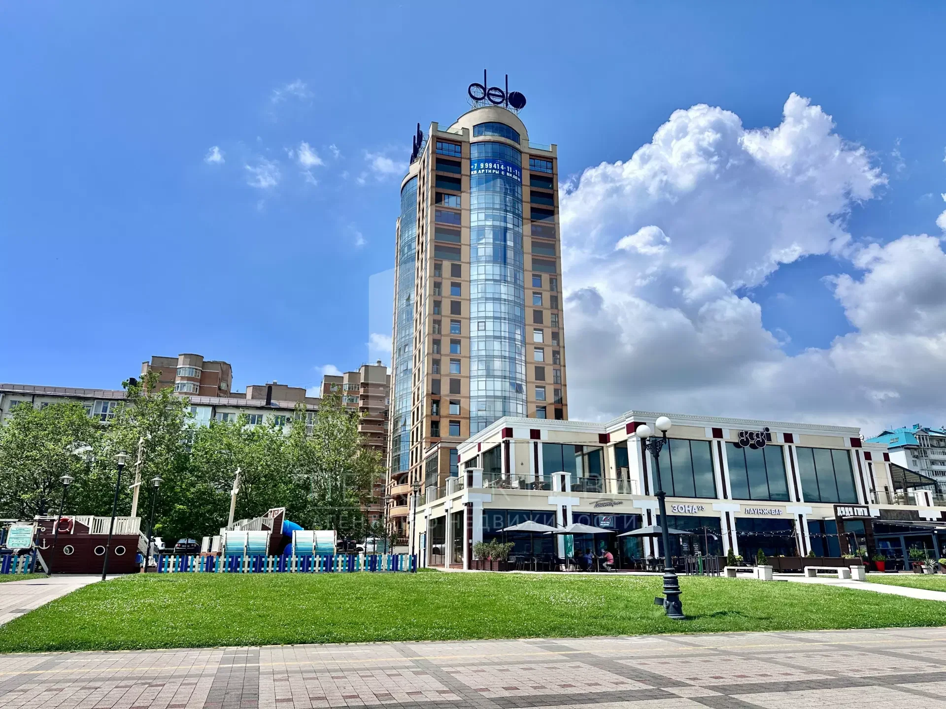 Просторная 2-комнатная квартира 121.7 м² с террасой 19.78 м² в ЖК «Жемчужина»