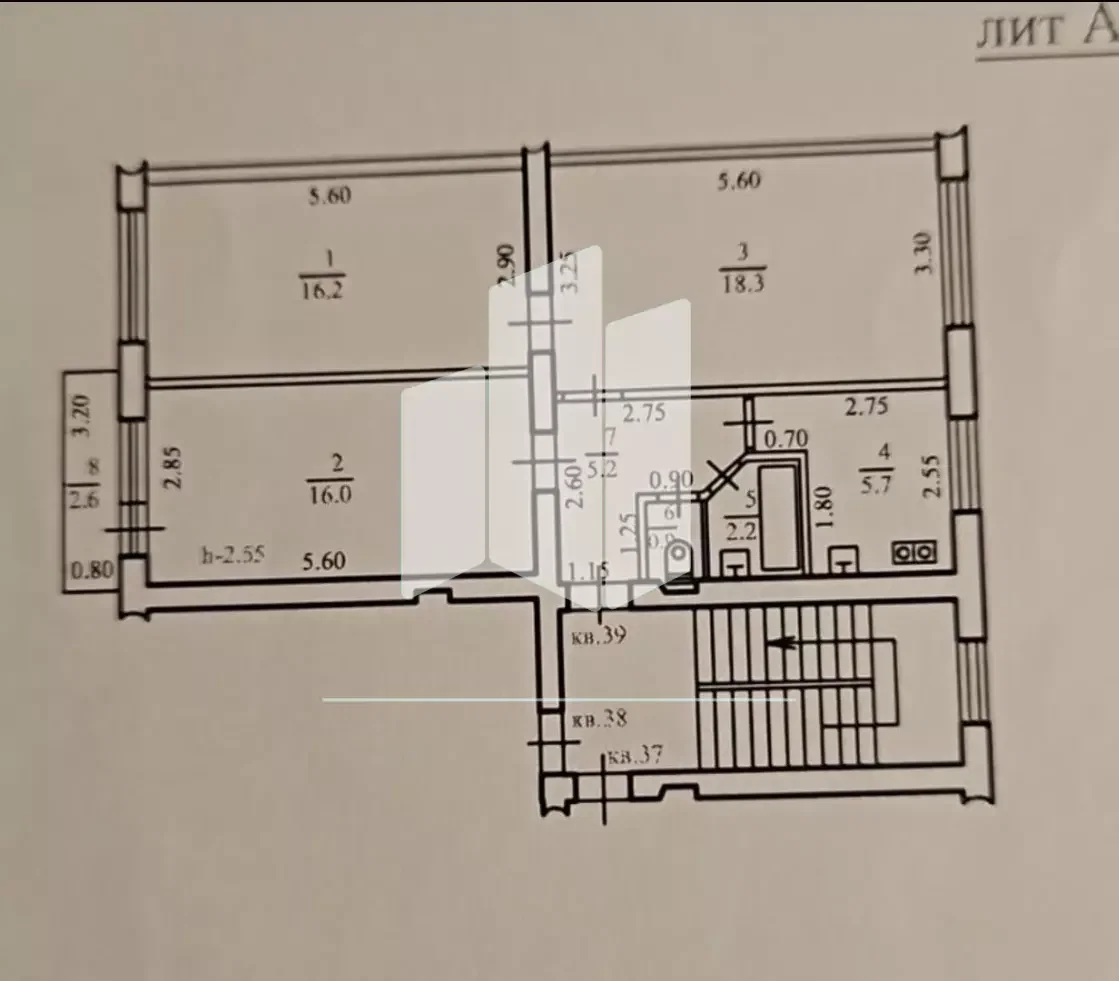3 комнатная квартира - миниатюра 18