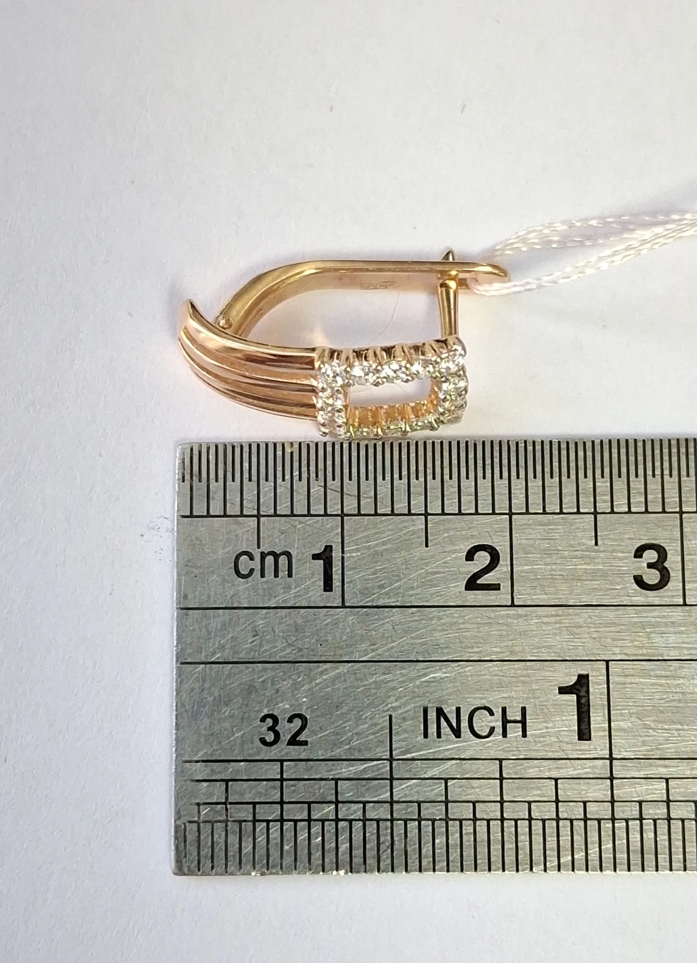 Серьги золотые 585 пробы - миниатюра 5