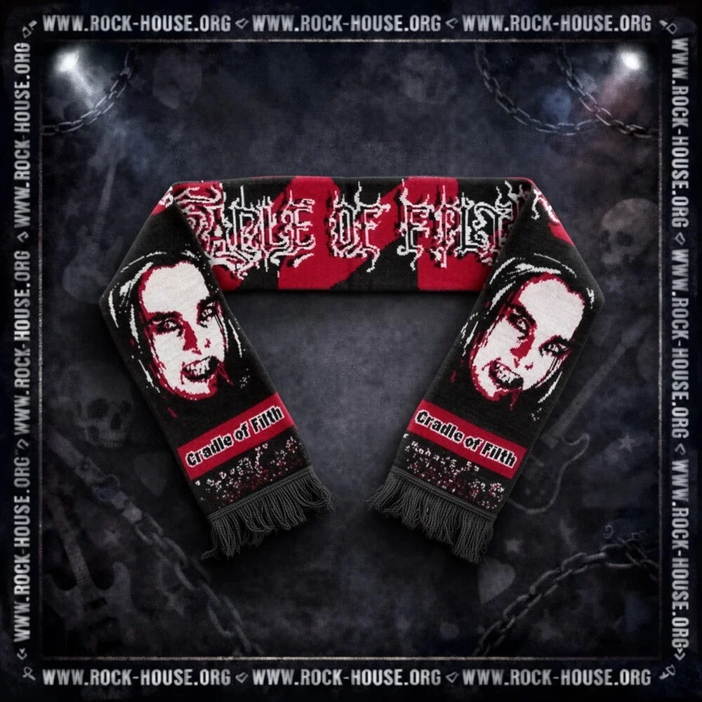 Шарф Cradle of Filth, вязаный, 140 × 16 см - изображение 1