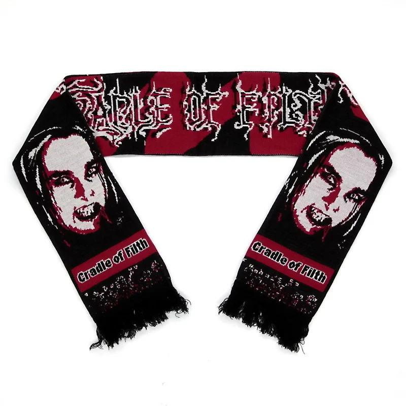 Шарф Cradle of Filth, вязаный, 140 × 16 см - миниатюра 3
