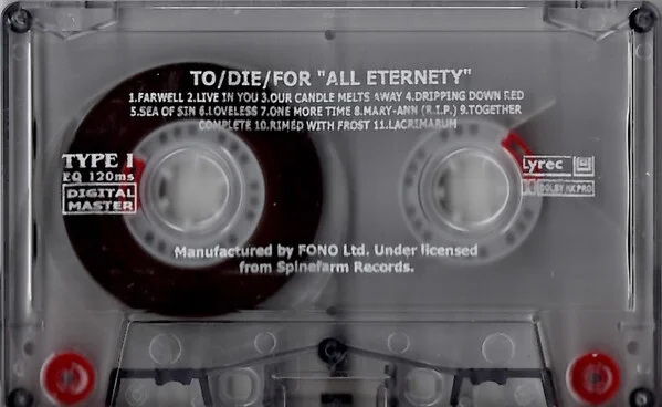 To/Die/For – All Eternity Кассета - миниатюра 2