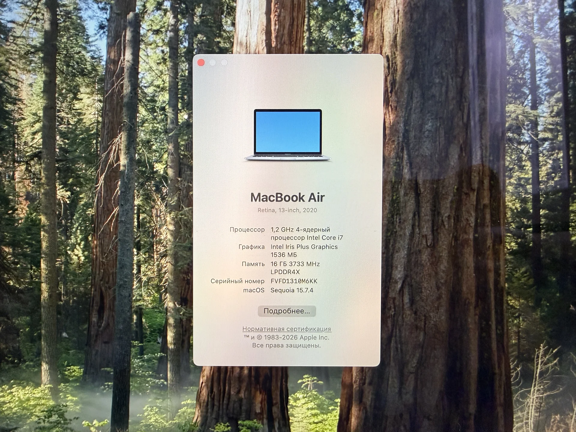 Apple MacBook Air 2020 RAM16/SSD512/Core i7 - миниатюра 6