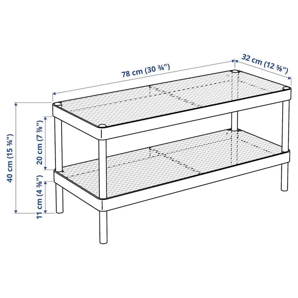 IKEA Обувница, Сталь, 78х32х40 см - миниатюра 3