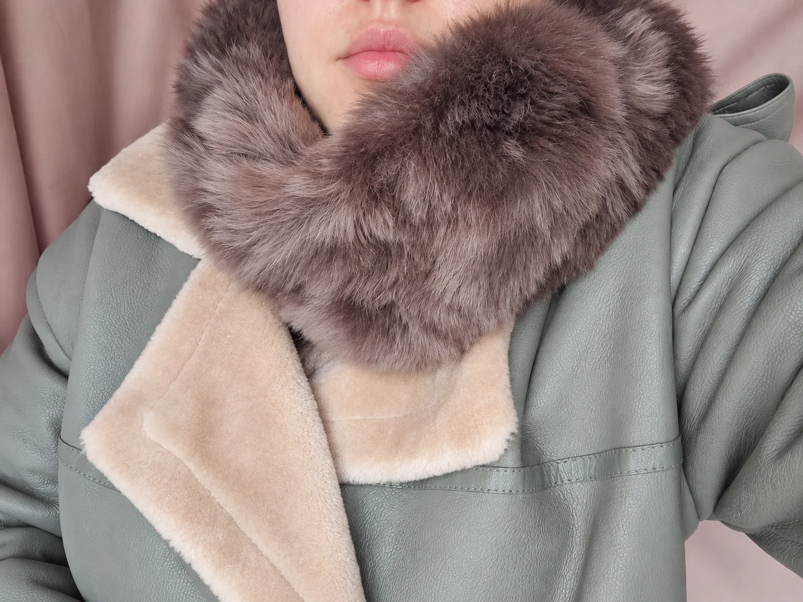 шарф снуд меховой Topshop - изображение 1