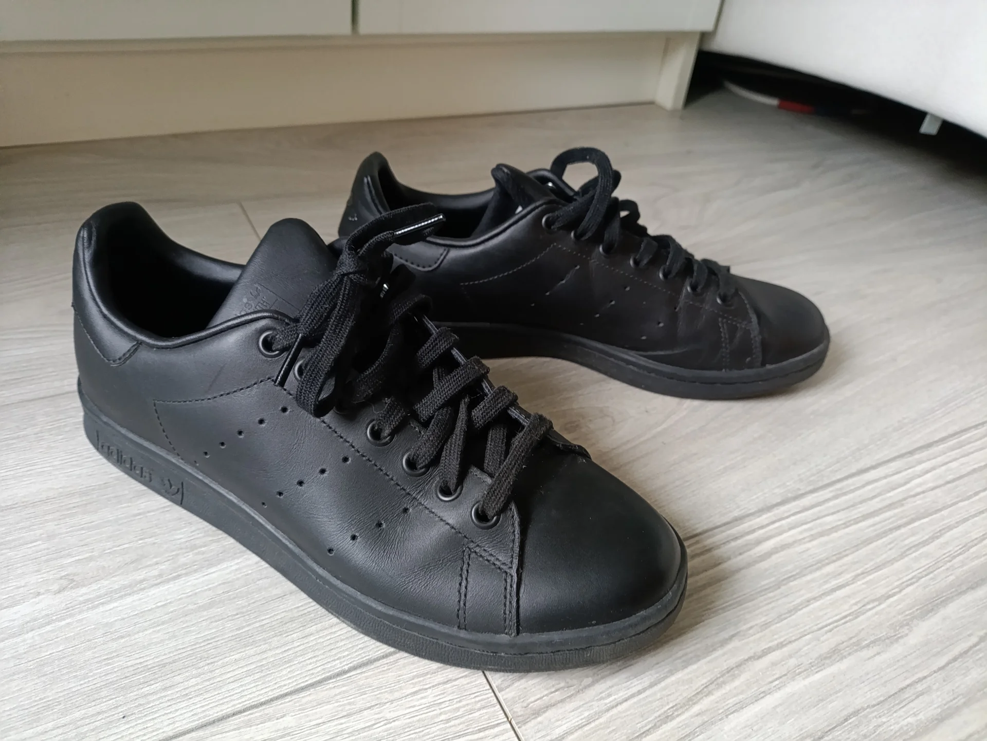 Черные кеды Adidas Stan Smith, размер 40 и 2\3, оригинал - миниатюра 5